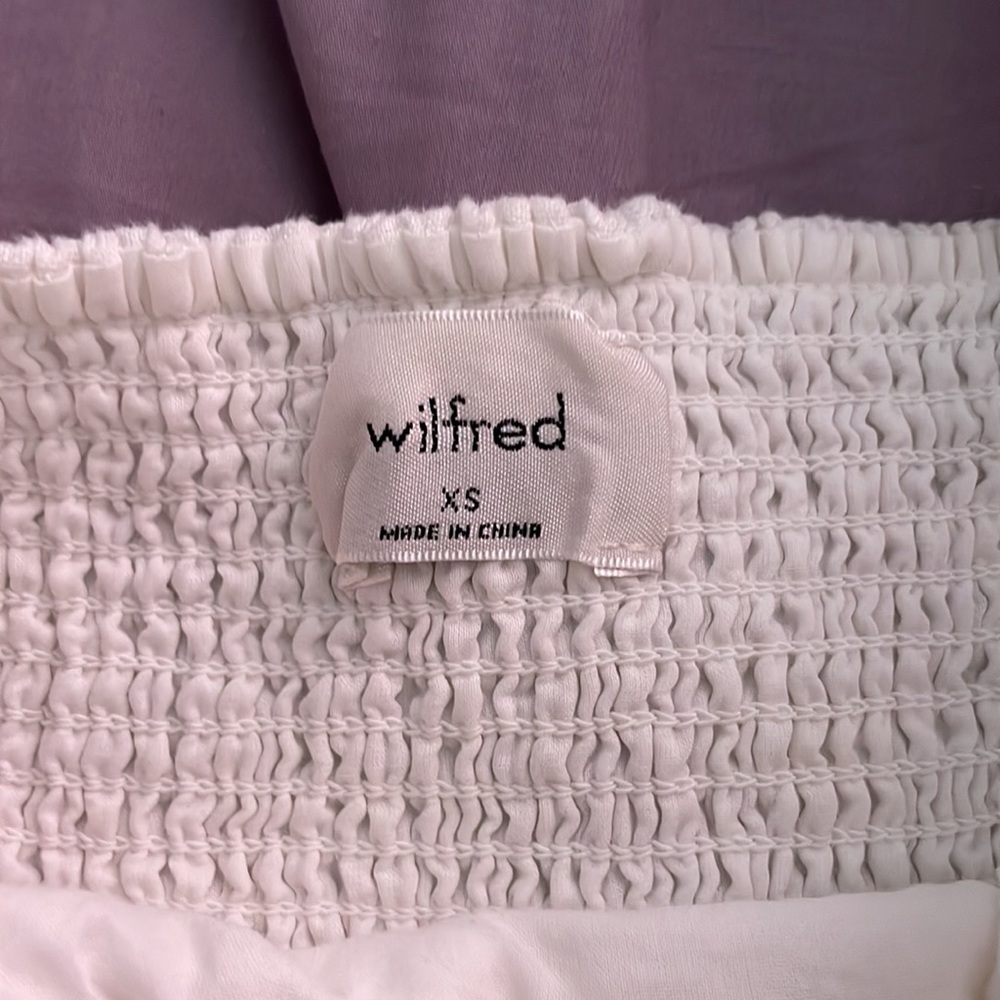 WILFRED (Aritzia) WHITE CORSET DRESS - Picture 5 of 5